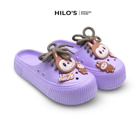 Hilo's Sandal Sepatu Anak Perempuan Korean Jibbitz Tali Depan Kekinian