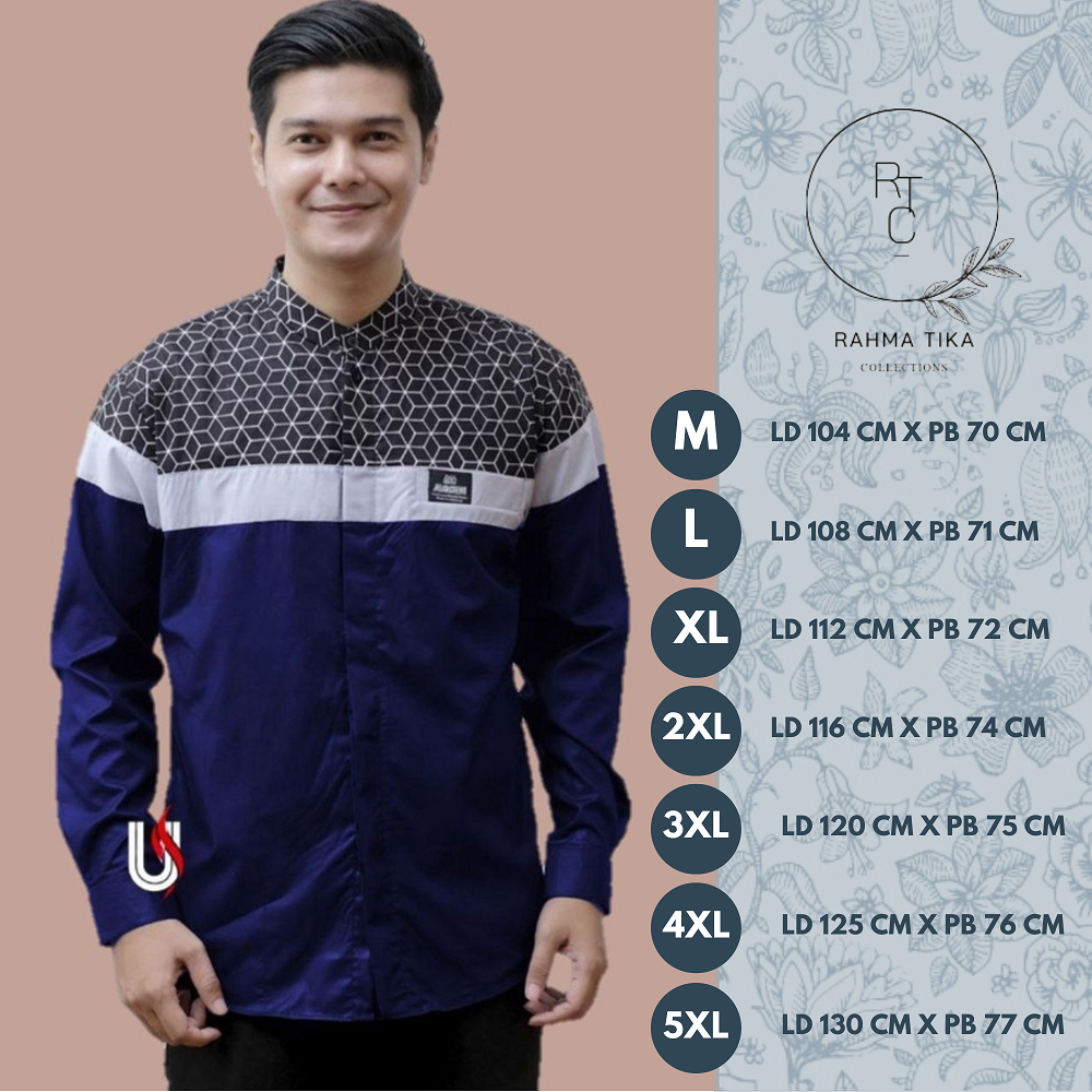(BISA COD) BAJU KOKO LENGAN PANJANG FALCON KURTA DEWASA BAJU KOKO PRIA BAJU KOKO SIZE M L XL XXL 4XL 5XL TERBARU 2024