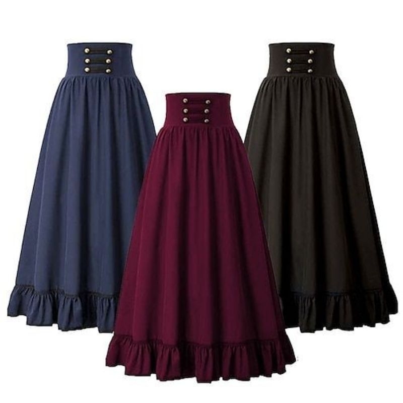 Jual Medieval Skirt Vintage Gothic Rok Maxi | Shopee Indonesia