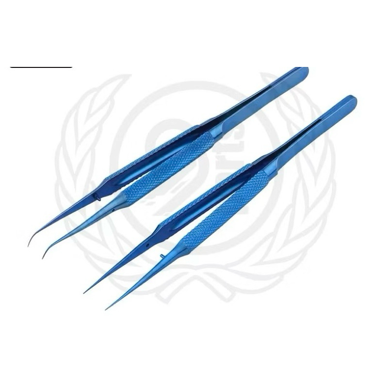 Jual Pinset Titanium Blue Luowei High Quality Biru Melengkung /Titanium ...