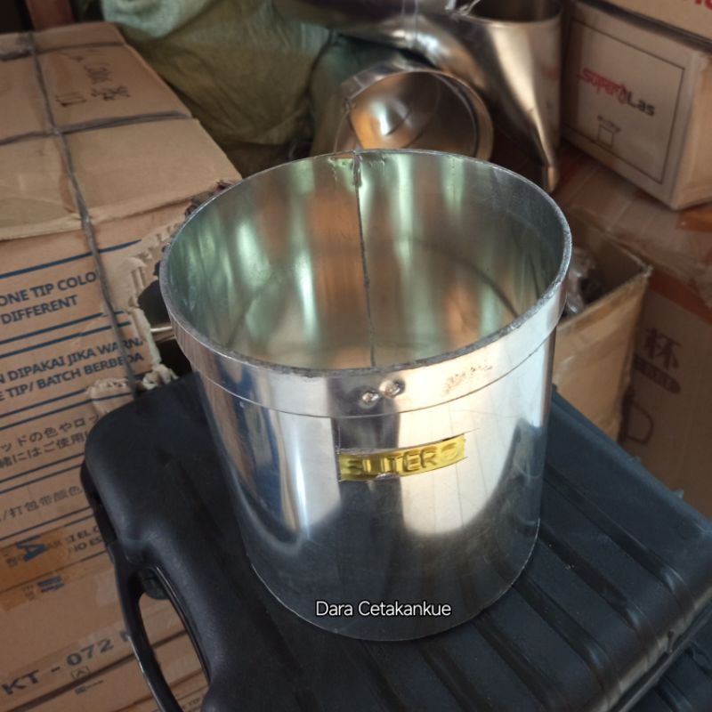 Jual Literan beras kapasitas 5 Liter Takaran beras aluminium tebal ...