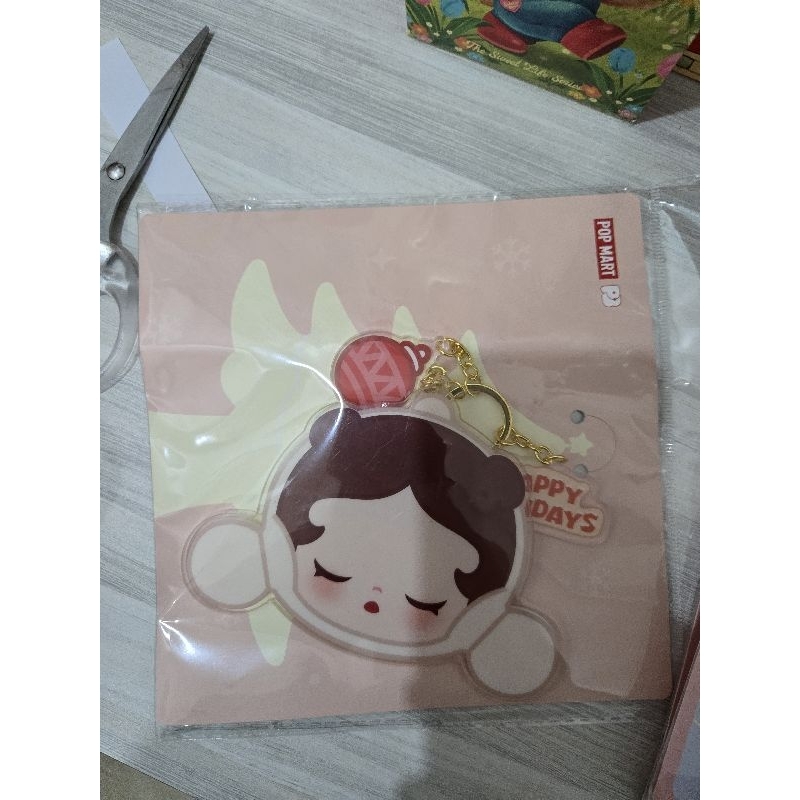 Jual Popmart - popbean christmas series small mirror keychain (DIMOO ...