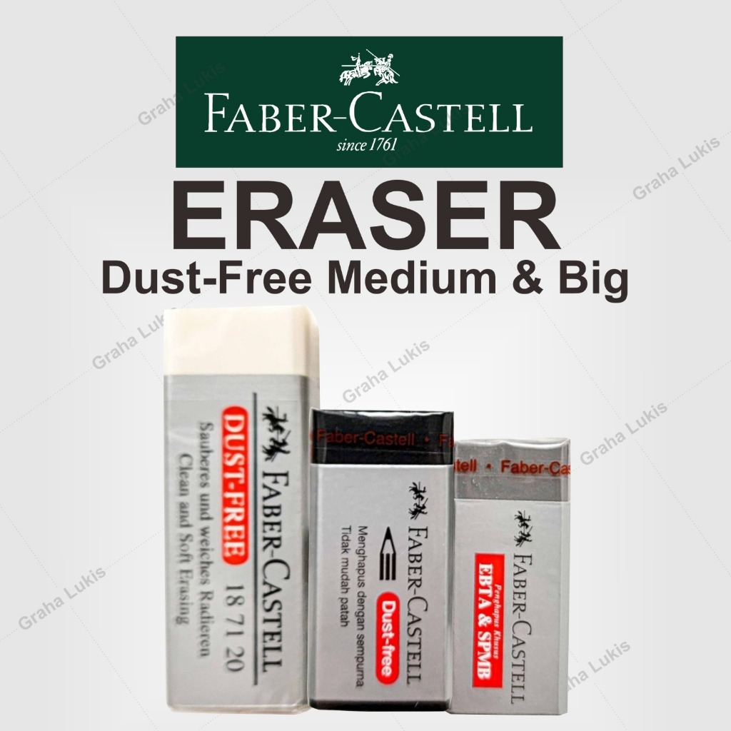Jual Penghapus Pensil Faber Castell Dust Free Eraser | Shopee Indonesia