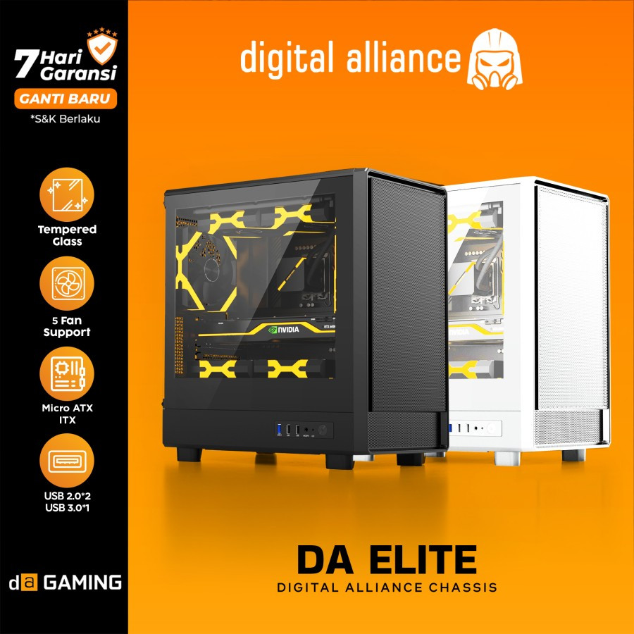 Jual Casing Digital Alliance Elite - MicroATX Gaming Case DA Elite dan ...