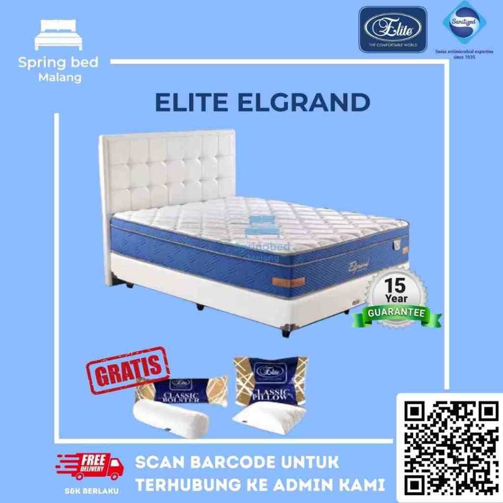 Jual SPRINGBED ELITE ELGRAND ANTI BAKTERI (SANITIZED) | Shopee Indonesia