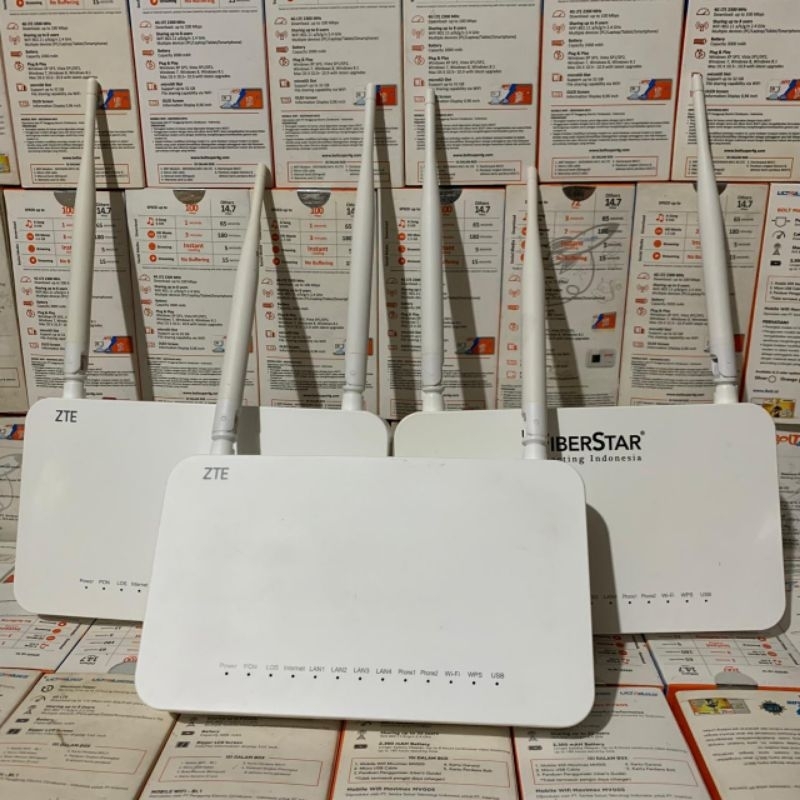 Jual ZTE V3 V2 V1 F609 ZXHN GPON ONT Port Ijo Wifi Single-Band (Router ...
