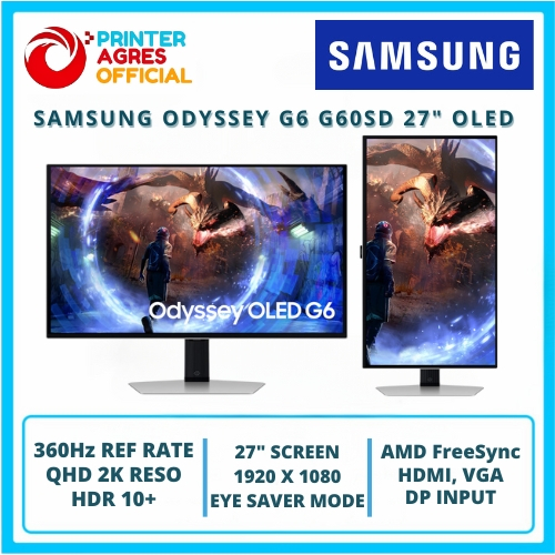 Jual Monitor LED Gaming Samsung Odyssey G6 G60SD S27DG602 27" OLED ...