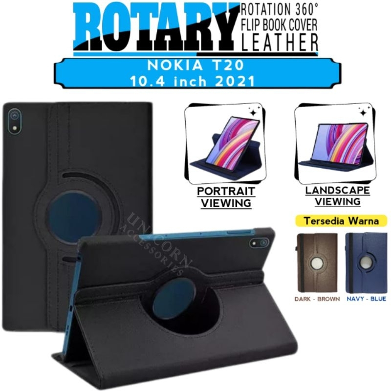 Acelive Cover Per Nokia T20 10.4 Pollici (2021) - Custodia Con Auto Sleep/Wake - Incluse Penna Stylus - Angolazione Regolabile Per Film