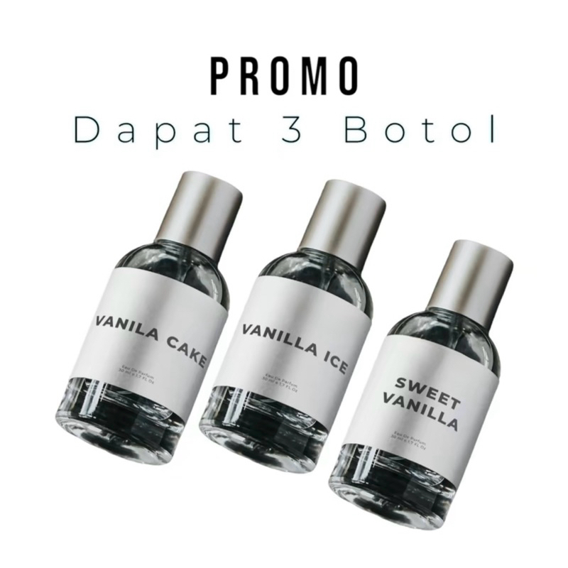 Jual BELI 1 DAPAT 3 Parfum Vanilla Series ( Bebas Pilih …