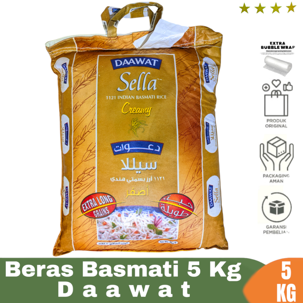 Jual Beras Basmati Dawaat 5kg Extra Long Grain Import India Premium ...