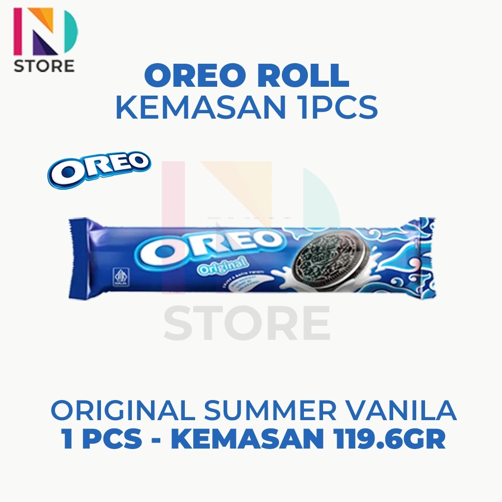 Jual Biskuit Oreo Roll Rasa Original/Strawberry Creme/Cokelat Creme ...