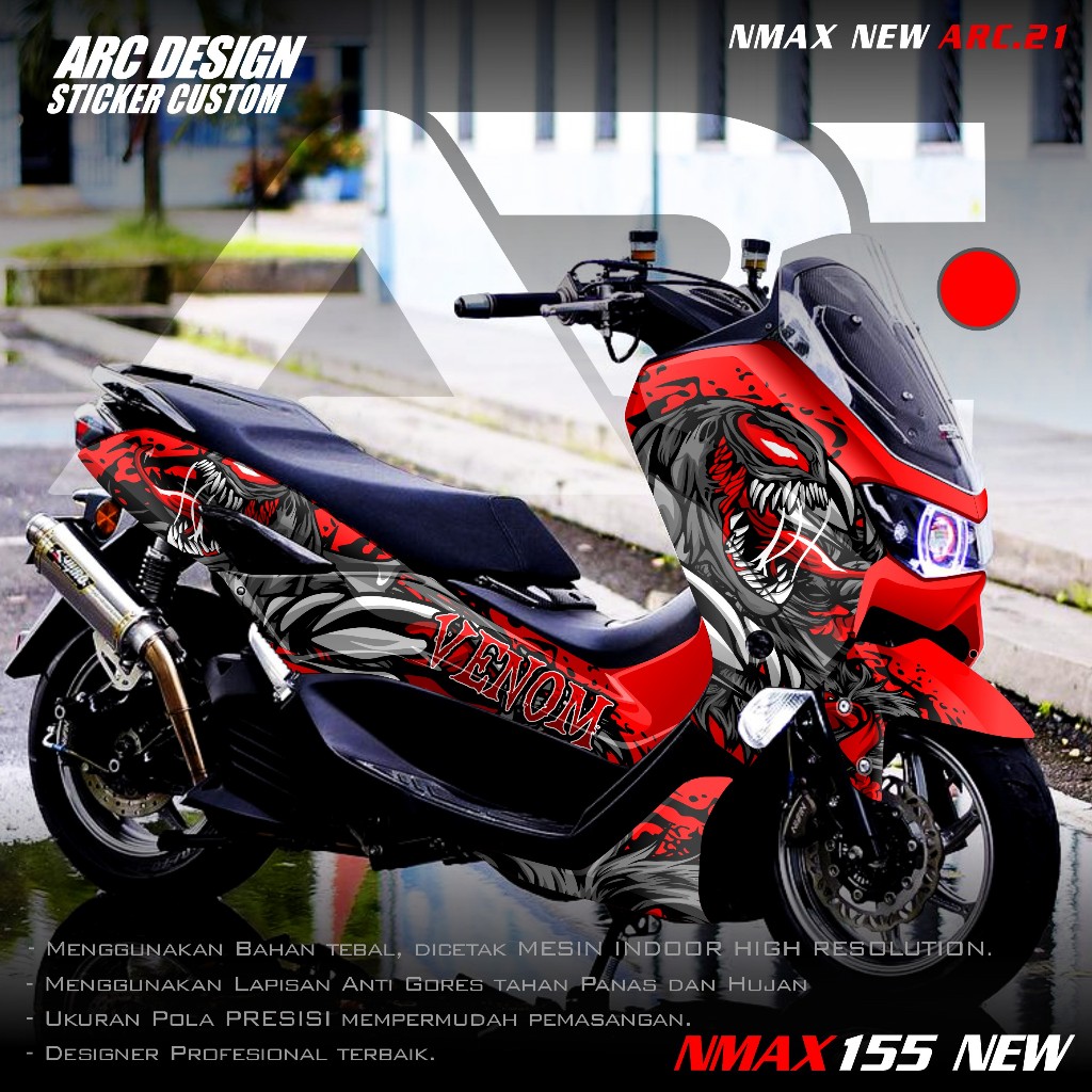 Jual (COD PROMO) TERBARU Decal Sticker Yamaha Nmax 155 Connected 2020 ...