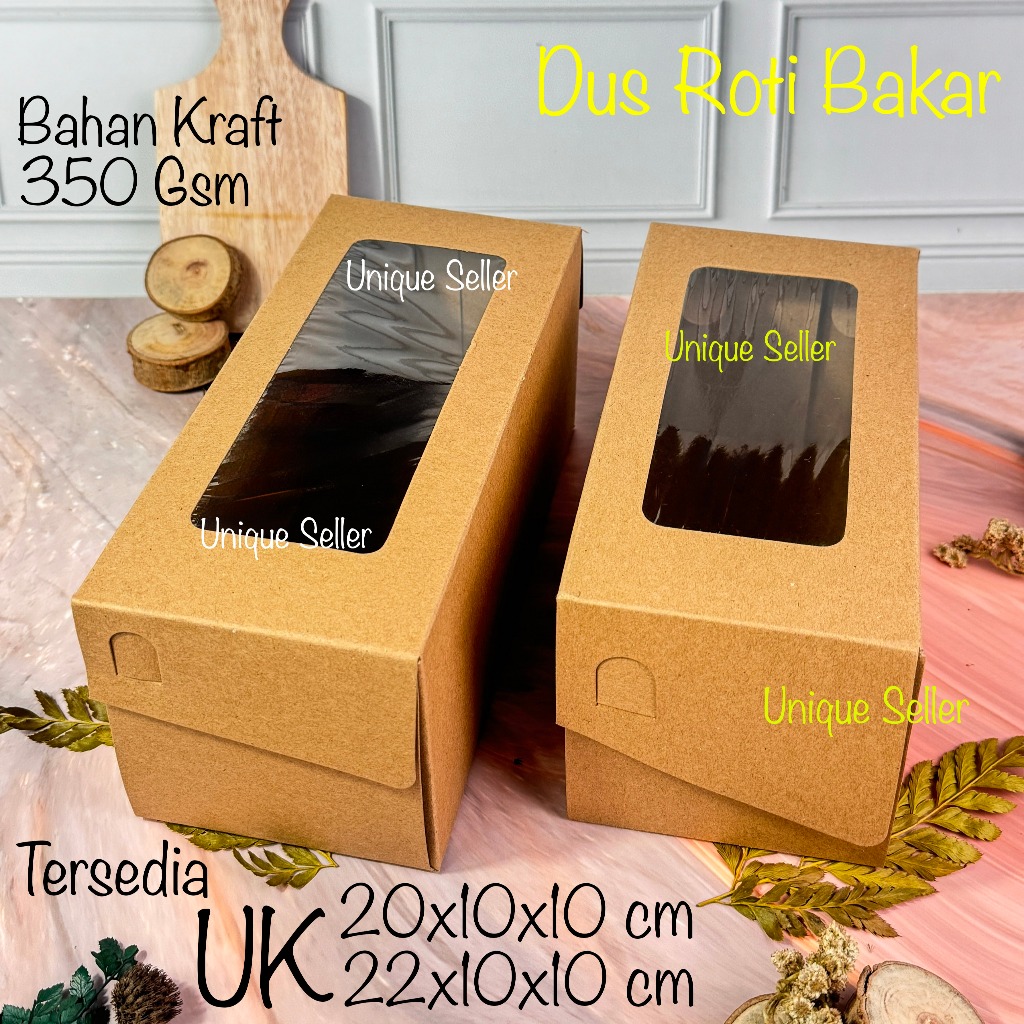 Jual [Isi10] Dus Roti Bakar 20x10x10 22x10x10 KRAFT WINDOW LAMINASI ...