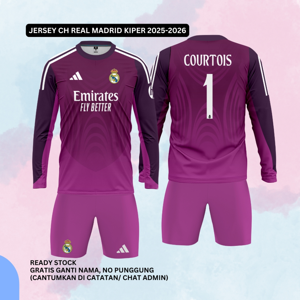 Jual Jersey RMA CH Real Madriidd Kiper Lengan Panjang NEW 2025 2026 ...