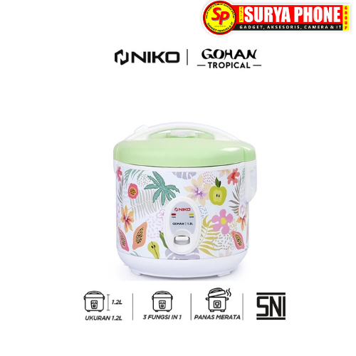 Jual NIKO RICE COOCKER GOHAN [1.2L] GC12 | Shopee Indonesia