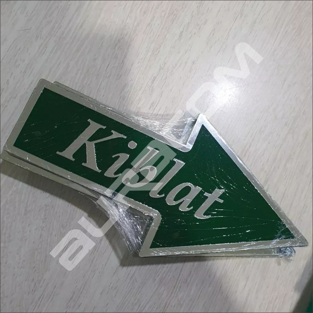 Jual Akrilik Arah Kiblat Kanan Kiri - Sign Acrylic Kiblat Kanan Kiri ...