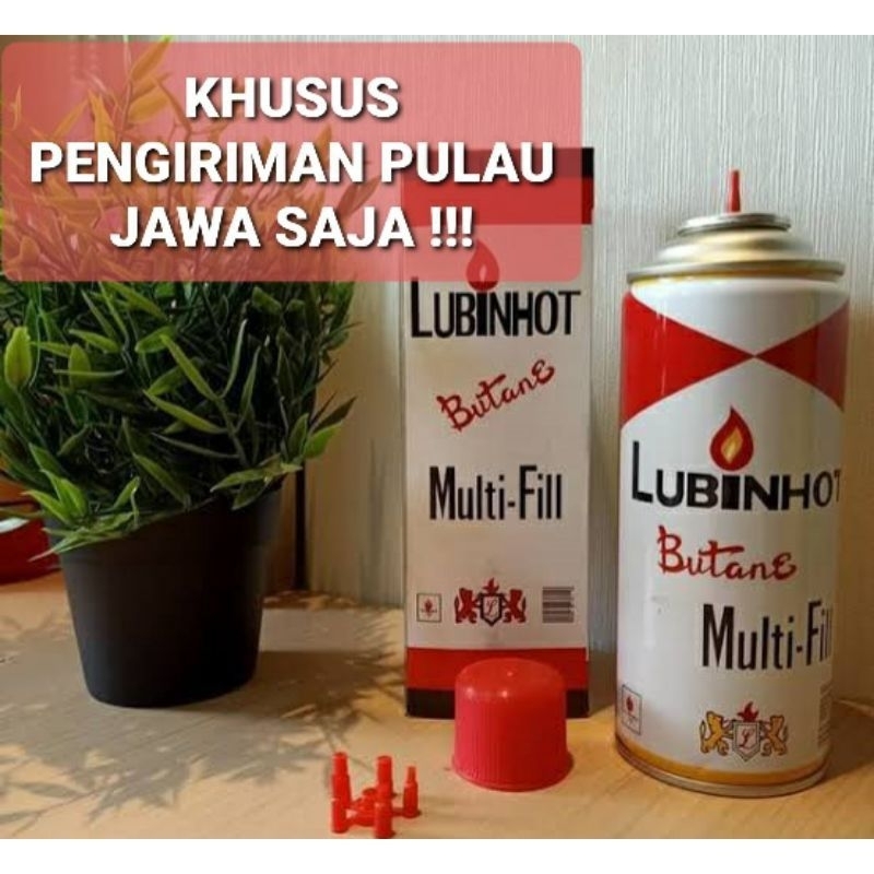 Jual FULL FUEL gas isi ulang lubinhot 320 gram butane refill gas korek ...