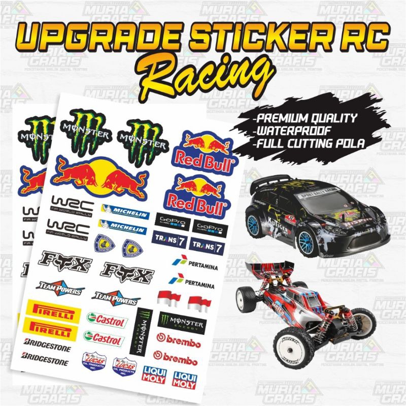 Jual UPGRADE STIKER MOBIL RC RACING RC BALAP ONROAD BUGGY DLL | Shopee ...