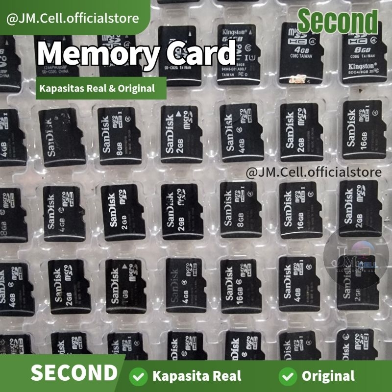 Jual MEMORY MICROSD 2GB ,4GB ,8GB, 16GB( BEKAS ) JAMINAN NORMAL ...