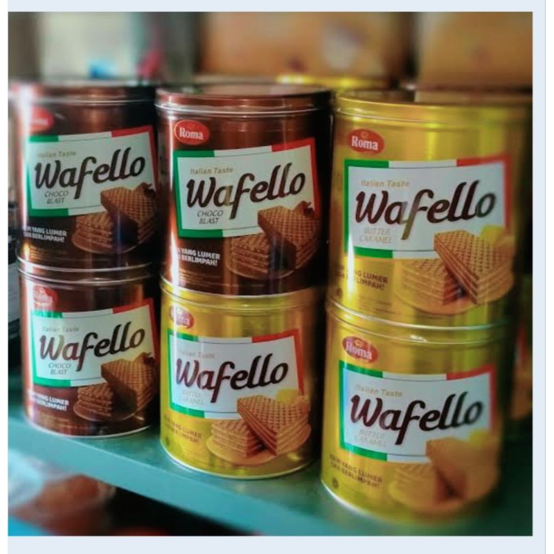 Jual Wafello Wafer Chocolate dan Karamel 228 Gr Cocok Sebagai Parcel ...