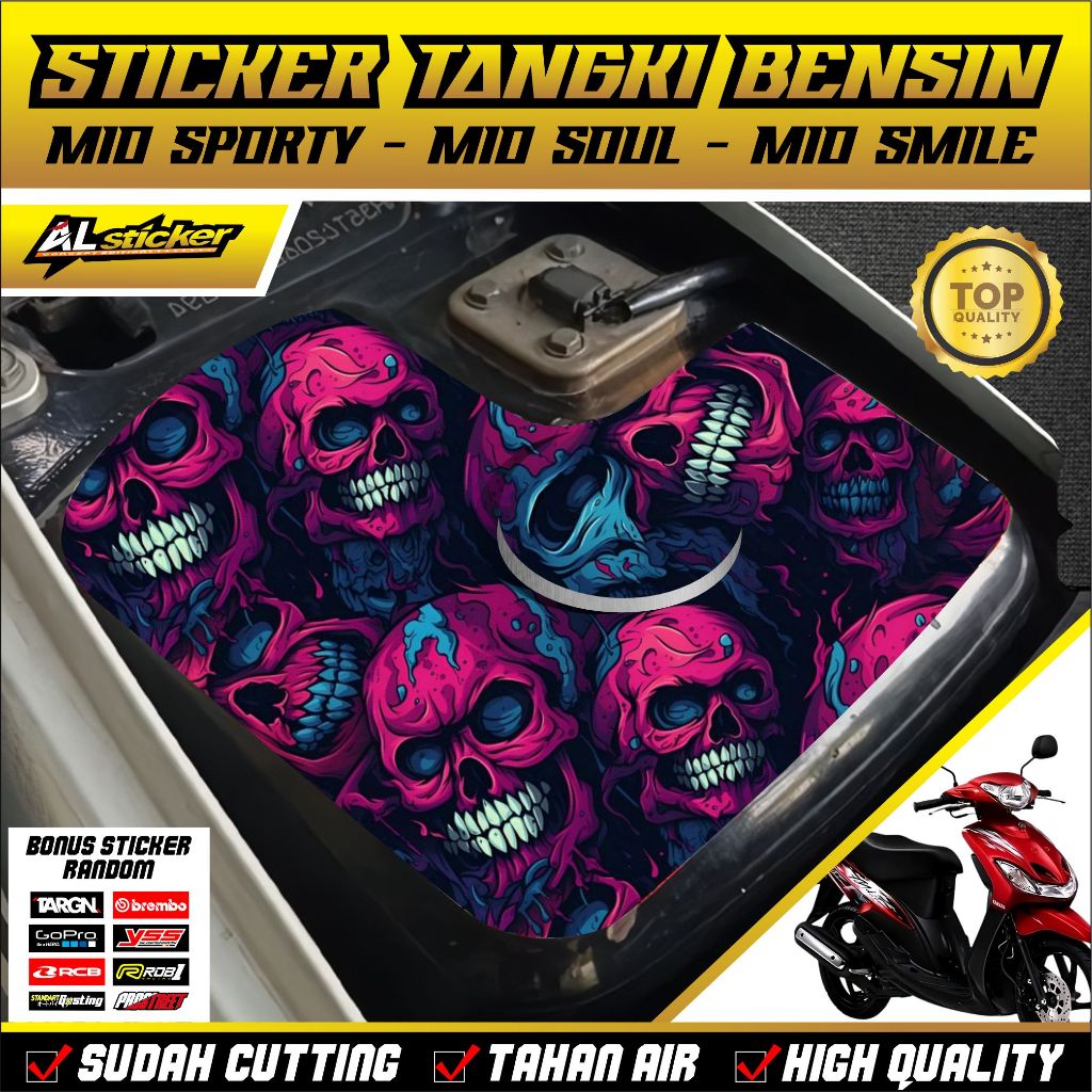 Jual (COD) STICKER TANGKI MIO OLD STIKER TANGKI VARIASI MIO SPORTY, MIO ...