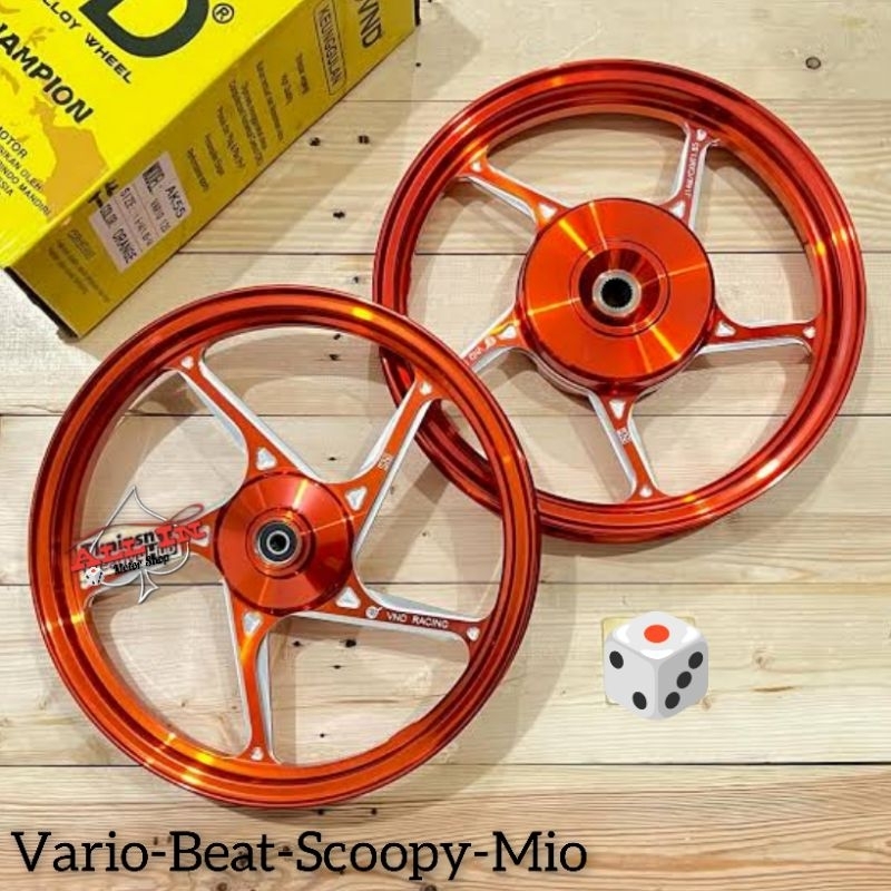 Jual Velg racing vnd ak 55 ring 14 Mio sporty soul Mio Nouvo x ride Mio ...