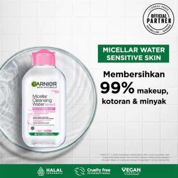 Garnier Micellar Cleansing Water 125ml Untuk Kulit Sensitif