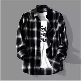 BIG SIZE Kemeja Flanel Hem Flanel Big Size Jumbo XXL XXXL XXXXL Pria Lengan Panjang Kotak