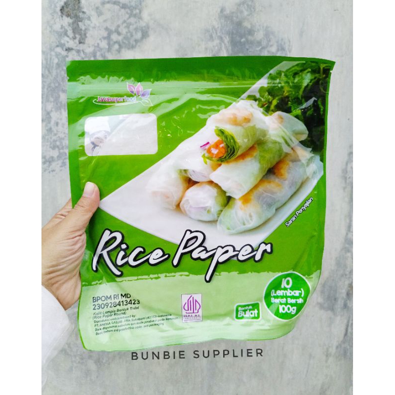 Jual Rice Paper Bulat Isi 10 Lembar / Rice Paper Kotak Isi 20 Lembar ...
