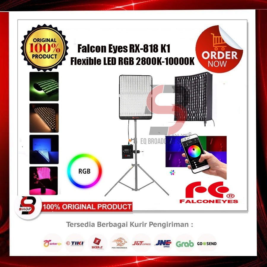 Jual Falcon Eyes Flexible RGB LED Panel RX-818-K1 - 100 Watt | Shopee ...