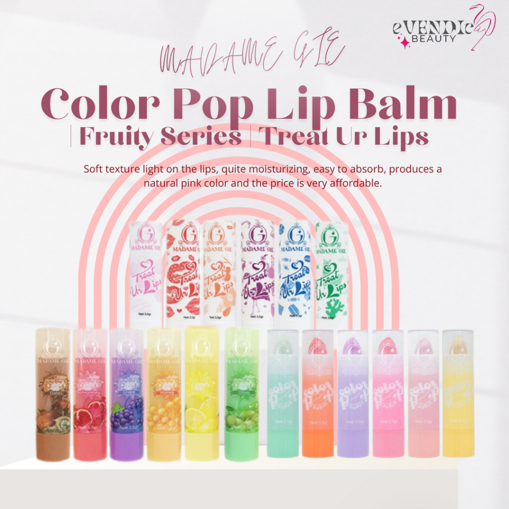 Jual Madame Gie Color Pop Lip Balm | Fruity Series | Treat Ur Lips ...
