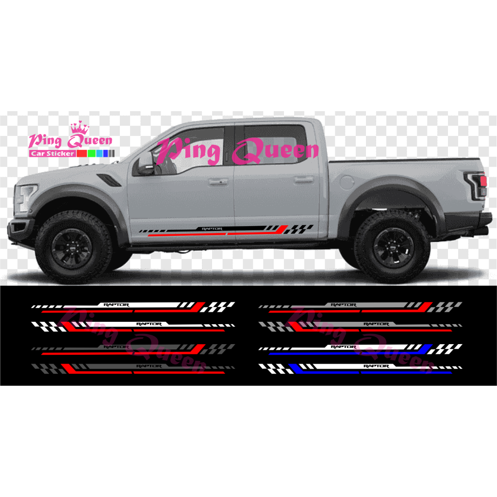 Jual STICKER BODY SAMPING MOBIL RAPTOR STICKER CUTTING MOBIL FORD ...
