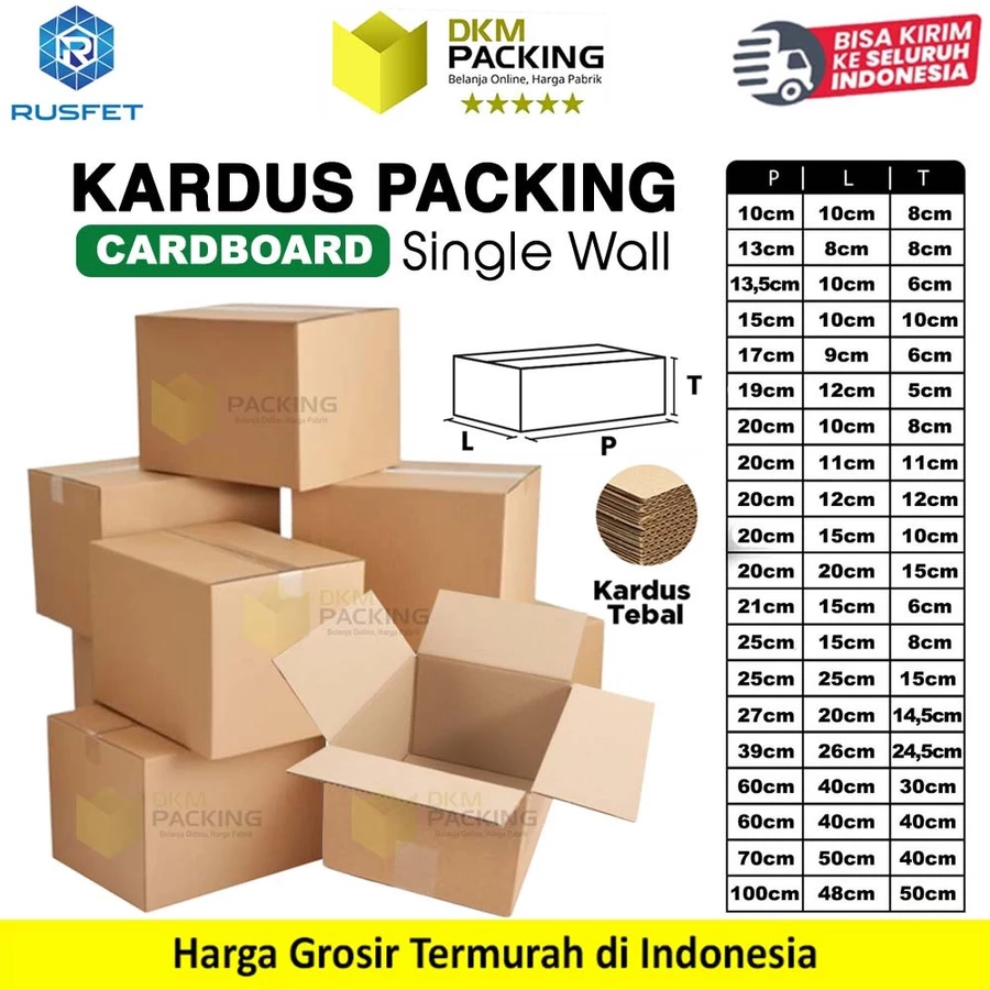 Kardus Packing Polos Tebal