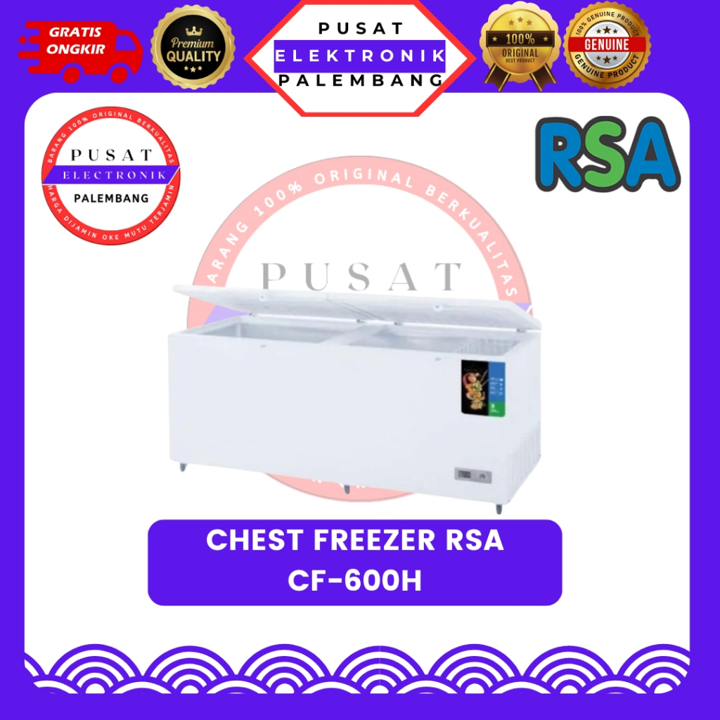 Jual CHEST FREEZER RSA CF-600H KULKAS FREEZER / CHEST FREEZER PALEMBANG ...