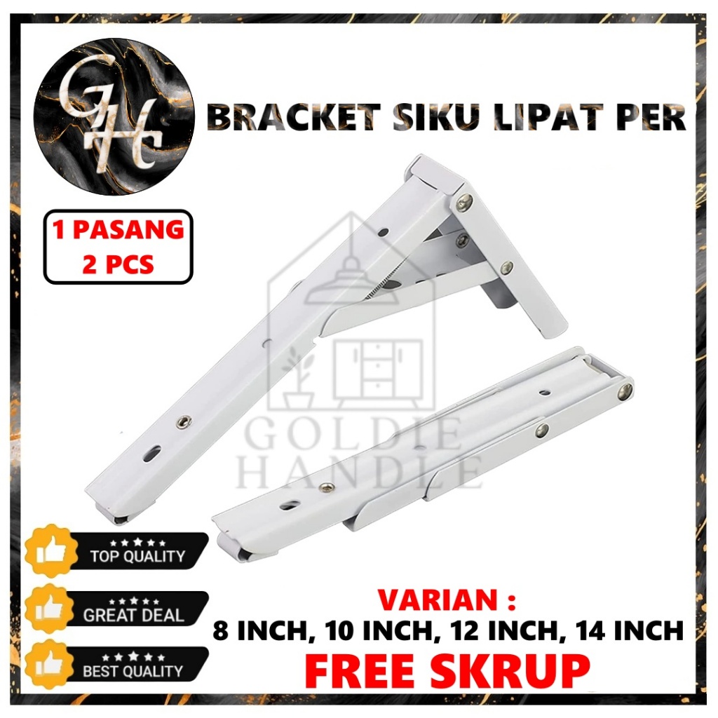 Jual Siku Meja Rak Lipat Dinding Per Bracket Siku Rak Lipat Foldable ...