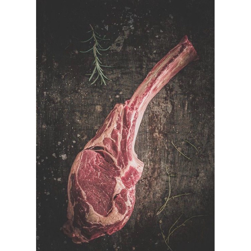 Jual tomahawk beef black angus (bone in ribeye) | Shopee Indonesia