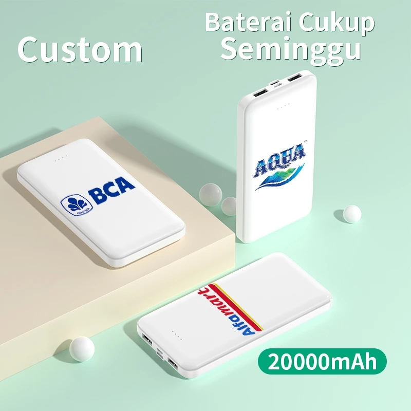 SKCBO Custom Powerbank 20000 mAh Fast Charging Dual USB Output