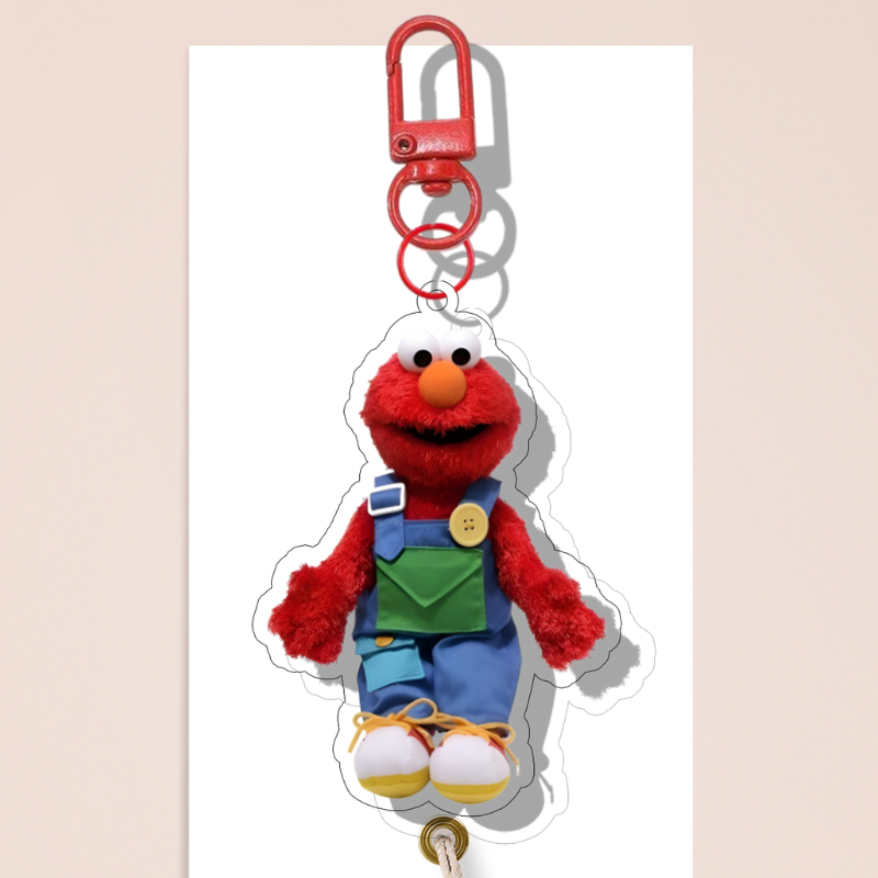 Jual Sesame Street Elmo Keyhain | Gantungan Kunci Elmo Sesame Street UV ...