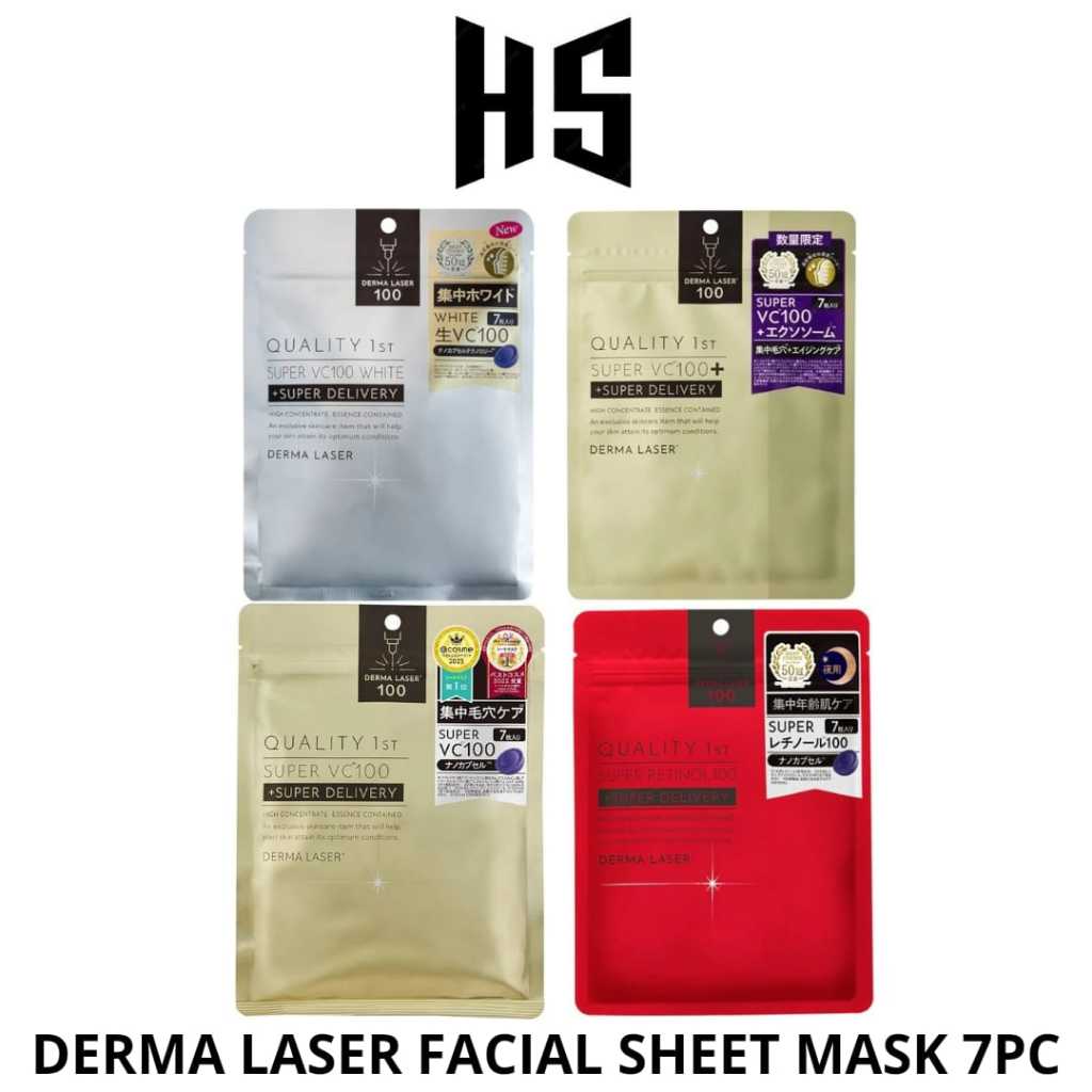 Jual Derma Laser Super VC100+ Glutathione Face Mask Masker wajah Japan ...
