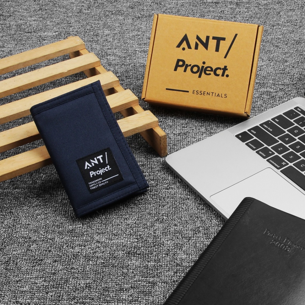 Jual ANT PROJECT - Dompet Lipat Pria Kasual Clasik MACRO Black Dompet ...