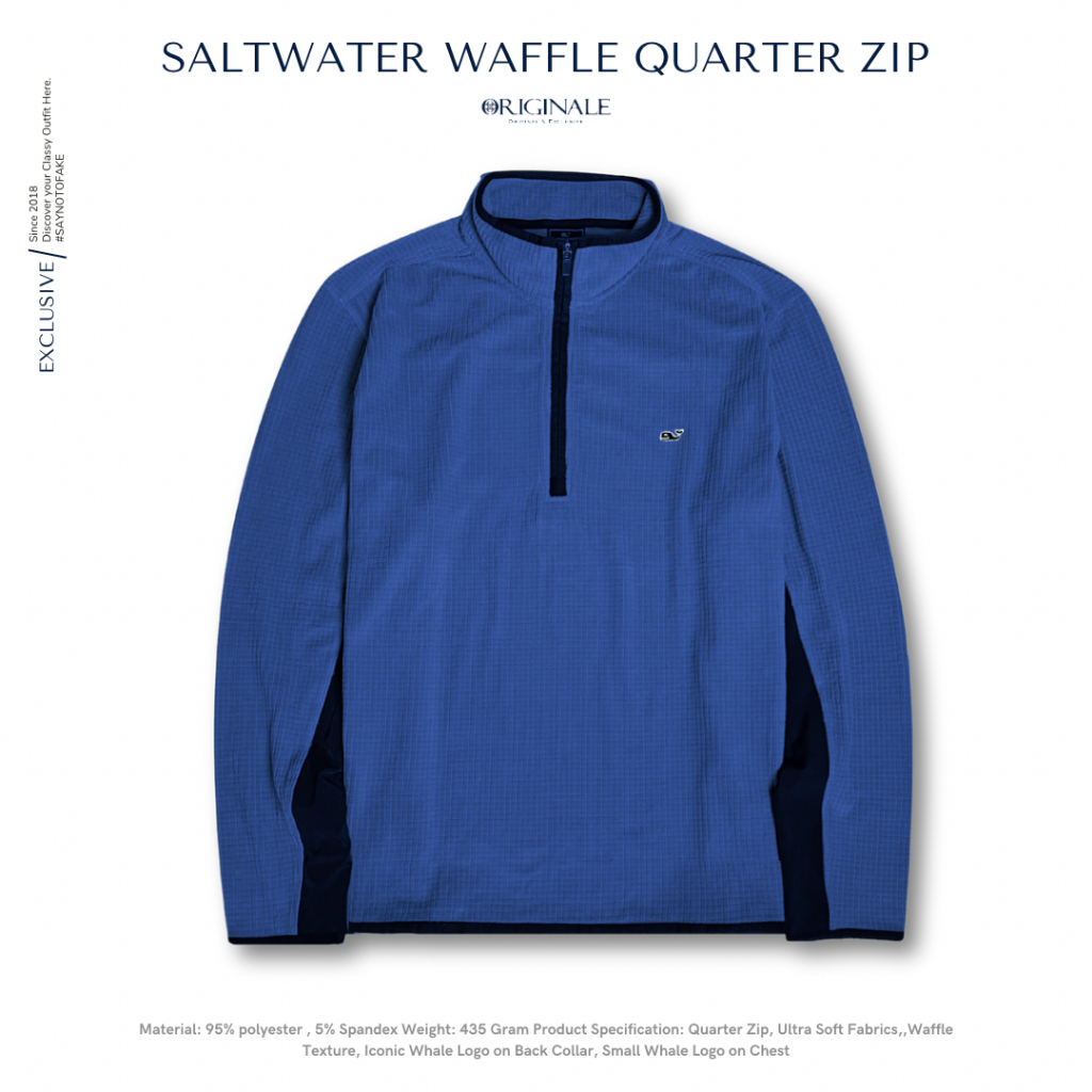 MAVERICK 44MWZ k1440 W31 L 74cm濃紺ZIP Jual Jaket Quarter Zip Pria 