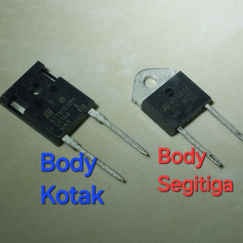 Jual STTH1512PI STTH1512PT STTH1512 UltraFast Recovery 1200V Diode ST ...