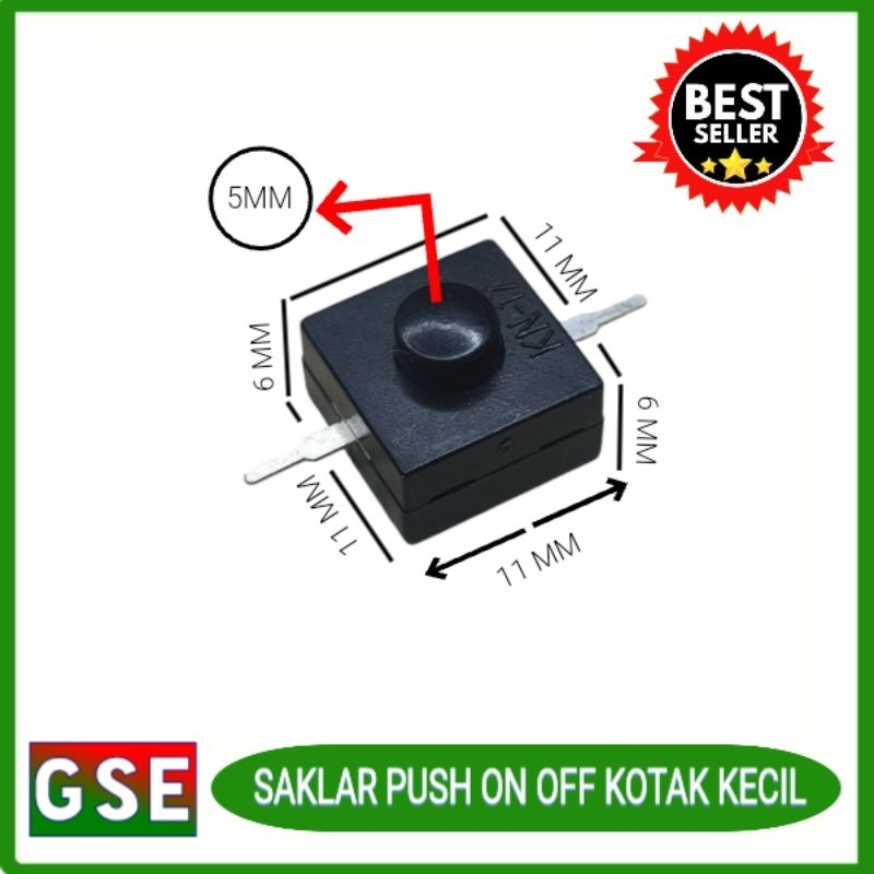 Jual Saklar on off Senter kotak kecil/Switch senter on off kecil ...