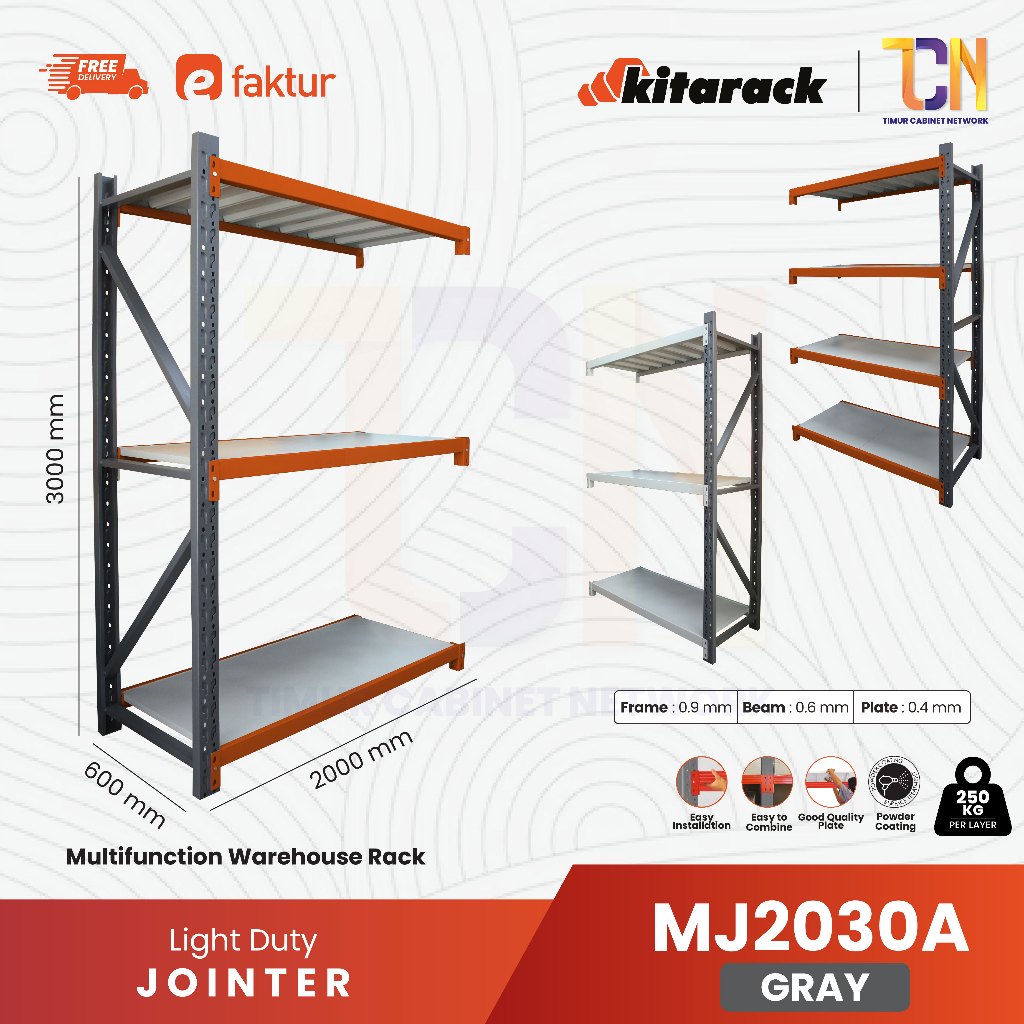 Jual KITARACK MULTIFUNCTION RACK JOINTER MJ2030 Abu Series HEIGHT ...
