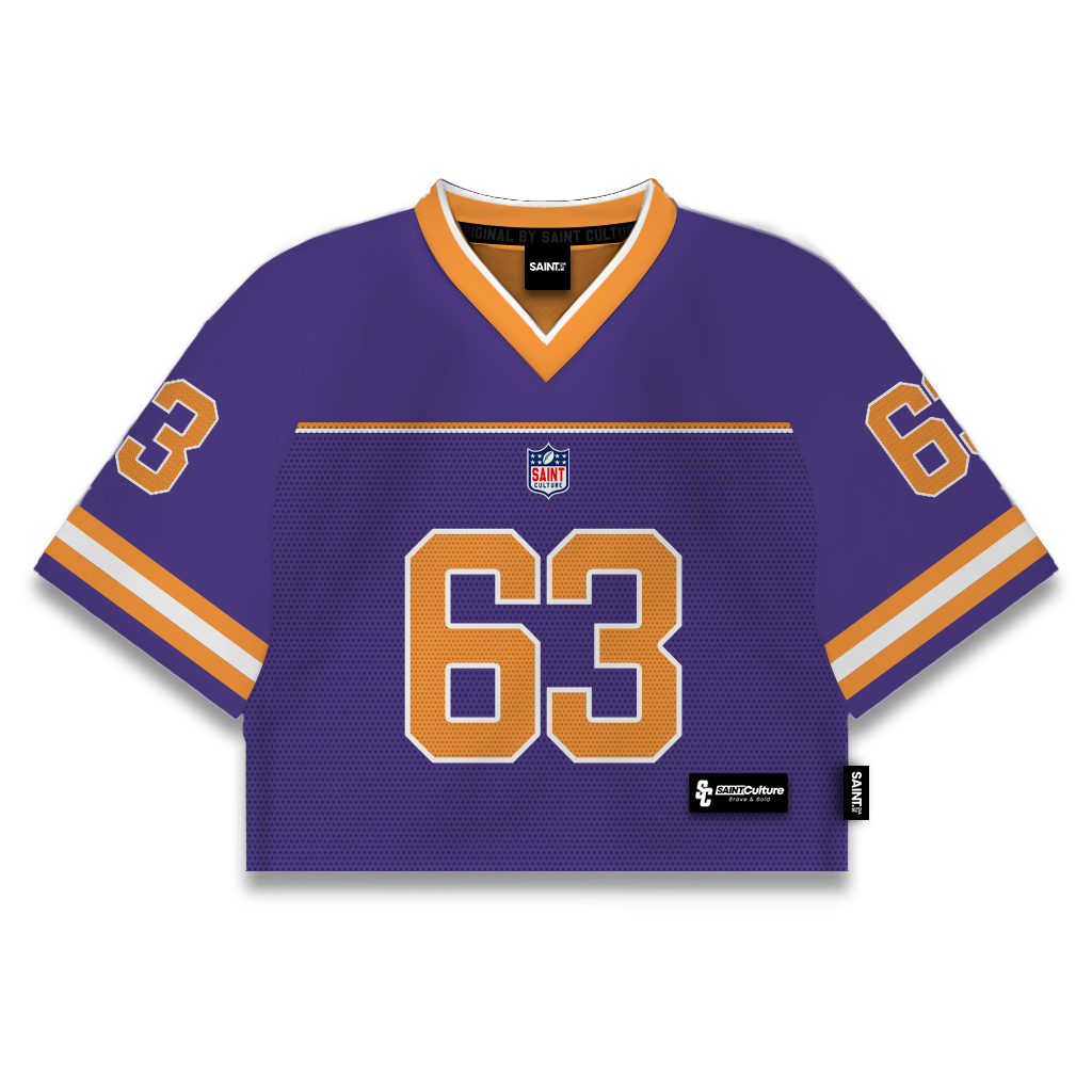 Jual Saint Culture / Purple Cute Crop 63 / Croptop Jersey Vintage ...