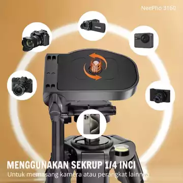 NeePho 3160 Tripod Sultan Multifungsi Photography Kamera Cellphone DSLR