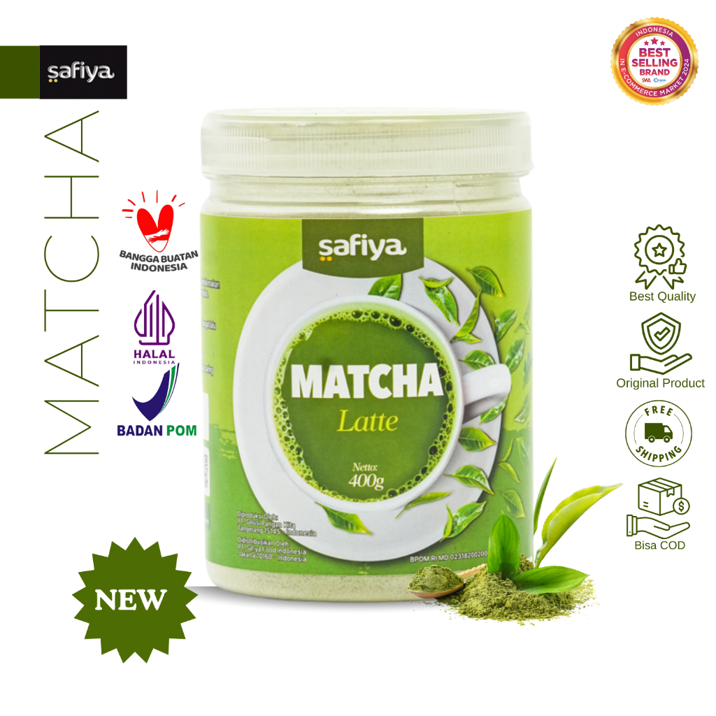 Jual Safiya Matcha Latte 400 Gr Bubuk Minuman Pure Matcha Powder ...