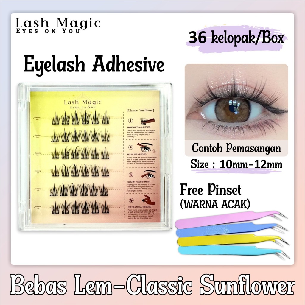 Jual LASH MAGIC Bulu Mata Palsu Tanpa Lem Langsung Tempel FREE Pinset ...