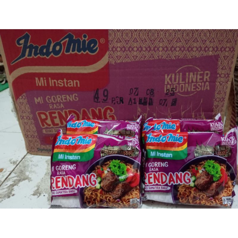 Jual Indomie Mi Instan Goreng Rasa Rendang 1 dus | Shopee Indonesia