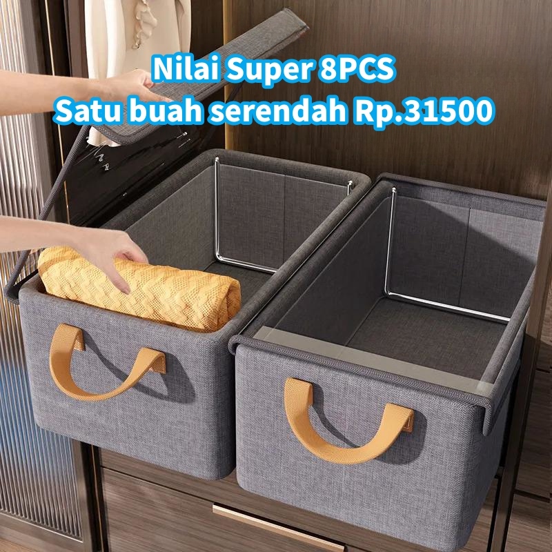 Jual Clothes Storage Box Lipat dengan Tutup Multifungsi box penyimpanan ...